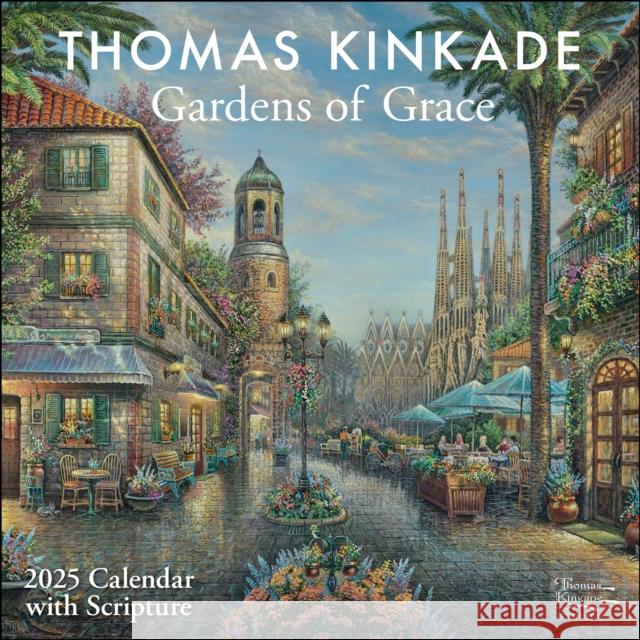 Thomas Kinkade Gardens of Grace with Scripture 2025 Wall Calendar Thomas Kinkade 9781524889104 Andrews McMeel Publishing
