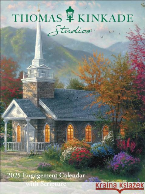 Thomas Kinkade Studios 12-Month 2025 Monthly/Weekly Engagement Calendar with Scripture Thomas Kinkade 9781524889159 Andrews McMeel Publishing