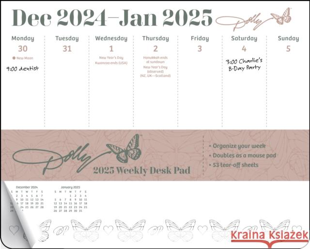 Dolly Parton 2025 Weekly Desk Pad Calendar Andrews McMeel Publishing 9781524890070 Andrews McMeel Publishing