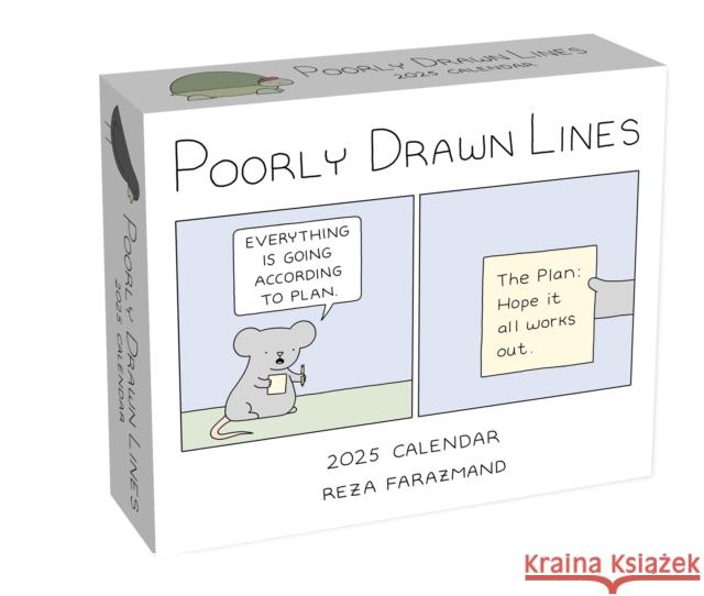 Poorly Drawn Lines 2025 Day-to-Day Calendar Reza Farazmand 9781524891978 Andrews McMeel Publishing