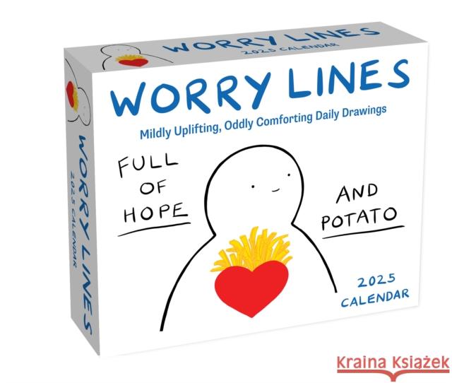 A Worry Lines 2025 Day-to-Day Calendar: Mildly Uplifting Oddly Comforting Daily Drawings Worry Lines 9781524891985 Andrews McMeel Publishing