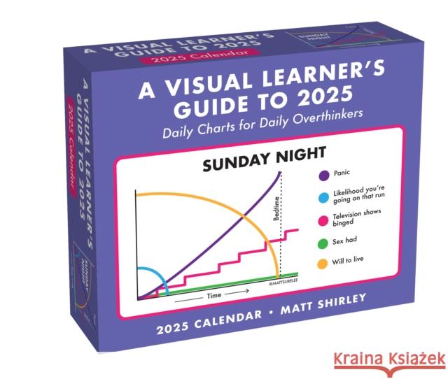 A Visual Learner's Guide to 2025 Day-to-Day Calendar: Daily Charts for Daily Overthinkers Matt Shirley 9781524892753 Andrews McMeel Publishing
