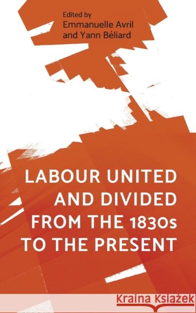 Labour United and Divided from the 1830s to the Present Emmanuelle Avril Yann Beliard 9781526126320 Manchester University Press