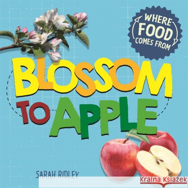 Where Food Comes From: Blossom to Apple Sarah Ridley 9781526306265