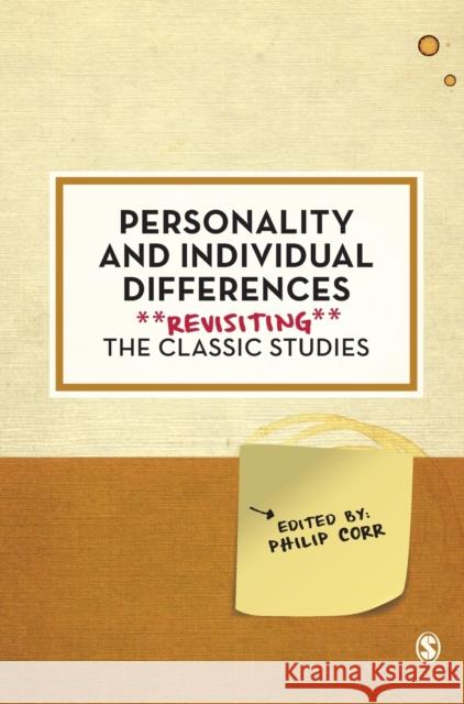 Personality and Individual Differences Corr, Philip 9781526413604