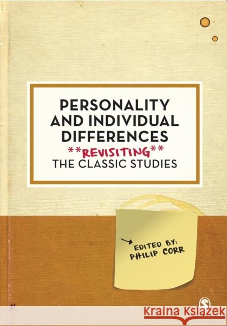 Personality and Individual Differences Corr, Philip 9781526413611
