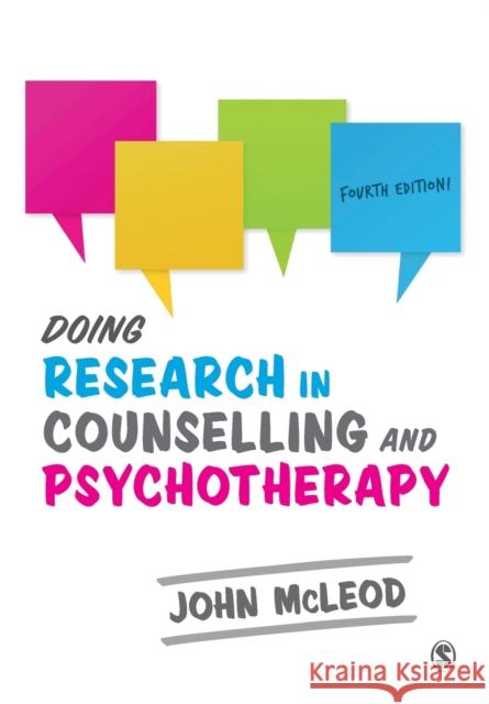 Doing Research in Counselling and Psychotherapy John McLeod 9781526459497