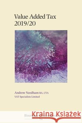 Bloomsbury Professional Vat 2019/20 Andrew Needham 9781526509949 Tottel Publishing