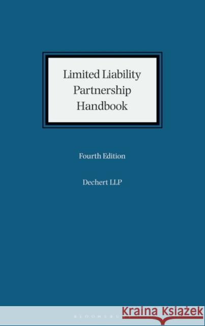 Limited Liability Partnership Handbook Dechert Llp 9781526516459 Bloomsbury Publishing PLC