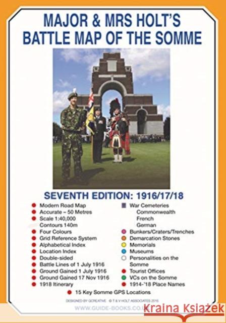 Major & Mrs Holt's Battle Map of The Somme (Map) Valmai Holt 9781526764973 Pen & Sword Books Ltd