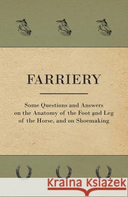 Farriery - Some Questions and Answers on the Anatomy of the Foot and Leg of the Horse, and on Shoemaking Anon 9781528700184 Read Country Books
