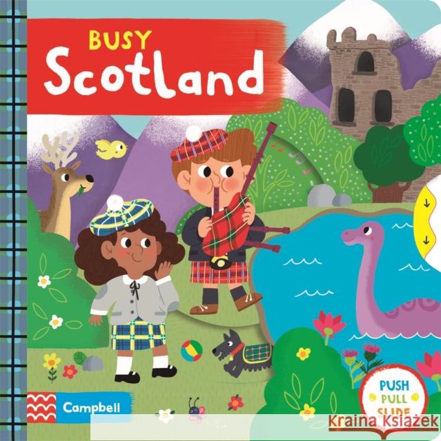 Busy Scotland: A Push, Pull, Slide Book Campbell Books 9781529017014 Pan Macmillan