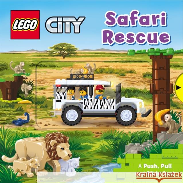 LEGO® City. Safari Rescue: A Push, Pull and Slide Book Macmillan Children's Books 9781529048377 Pan Macmillan