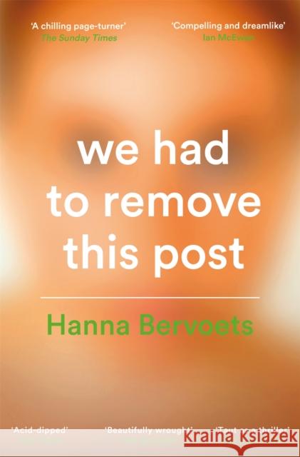 We Had To Remove This Post Bervoets, Hanna 9781529087246