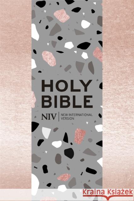 NIV Pocket Rose Gold Terrazzo Soft-tone Bible with Zip New International Version 9781529346954 John Murray Press