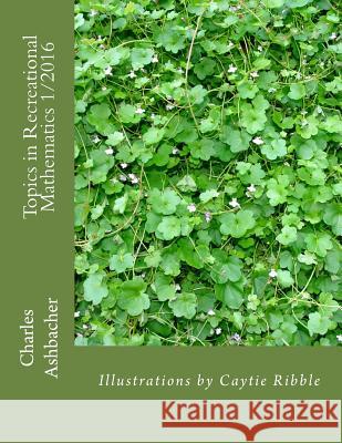 Topics in Recreational Mathematics 1/2016 Charles Ashbacher Caytie Ribble Lamarr Widmer 9781530004225 Createspace Independent Publishing Platform