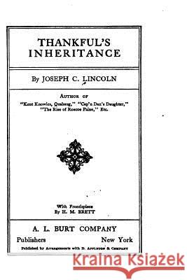 Thankful inheritance Lincoln, Joseph C. 9781530265947
