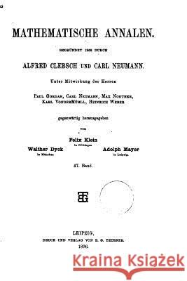 Mathematische Annalen Alfred Clebsch 9781530691173