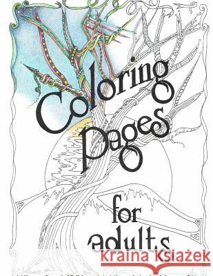 Adult Coloring Book: Trees: Artist Drawn Original Artwork B. King 9781530793563 Createspace Independent Publishing Platform