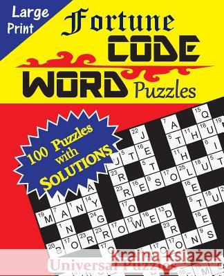 Fortune Codeword Puzzles Universal Puzzles 9781530894505 Createspace Independent Publishing Platform