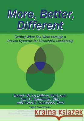 More, Better, Different: Getting What You Want through a Proven Dynamic for Successful Leadership R. Lauridsen 9781532003073 iUniverse
