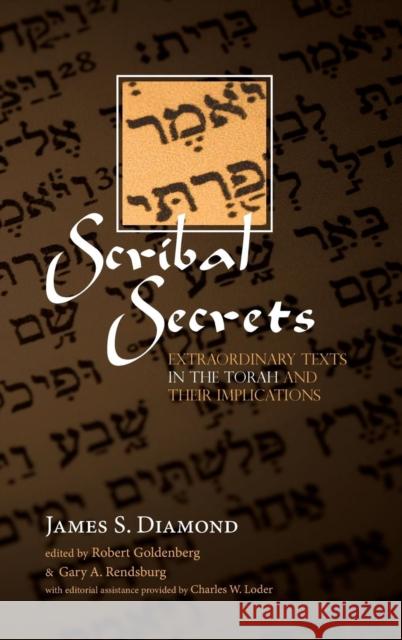 Scribal Secrets James S Diamond, Robert Goldenberg, Gary A Rendsburg 9781532648007