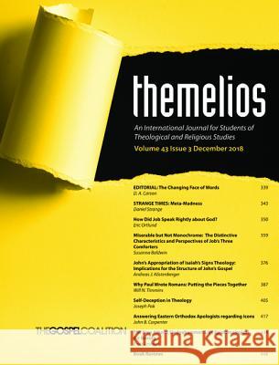Themelios, Volume 43, Issue 3 D. A. Carson 9781532677540 Wipf & Stock Publishers