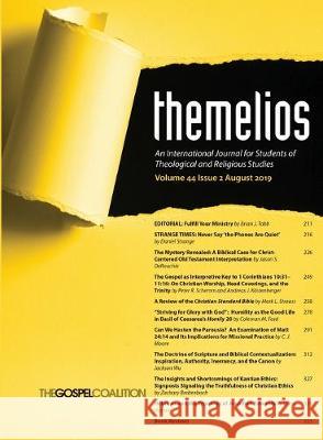 Themelios, Volume 44, Issue 2 D. A. Carson 9781532699375 Wipf & Stock Publishers