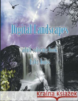 Digital Landscape Adult Coloring Book Tabz Jones 9781532712852 Createspace Independent Publishing Platform