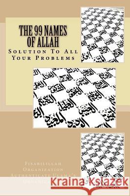 The 99 Names of Allah: Solution To All Your Problems Authenticate Ulama's Organization, Fisa 9781532834530 Createspace Independent Publishing Platform