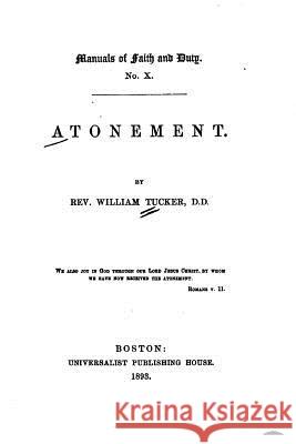 Atonement Rev William Tucker 9781533057136