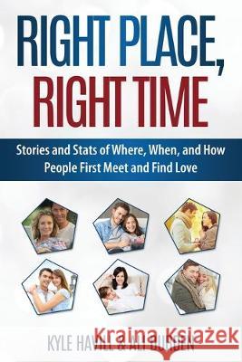 Right Place, Right Time: Stories and Stats of Where, When, and How People First Meet and Find Love Ali Burden Kyle Havill 9781533248701 Createspace Independent Publishing Platform