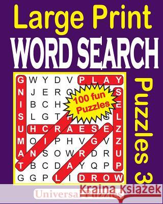 Large Print WORD SEARCH Puzzles Universal Puzzles 9781533303523 Createspace Independent Publishing Platform