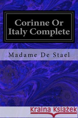 Corinne Or Italy Complete Hill, Isabel 9781533424679