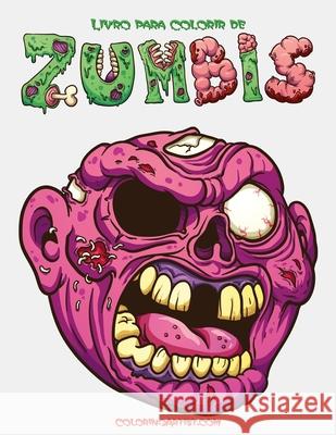 Livro para Colorir de Zumbis 1 & 2 Nick Snels 9781533443410 Createspace Independent Publishing Platform
