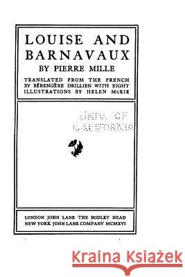 Louise and Barnavaux Pierre Mille 9781533526069