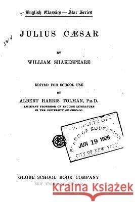 Julius Caesar William Shakespeare 9781533655462 Createspace Independent Publishing Platform