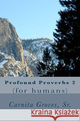 Profound Proverbs 2: (for humans) Groves Sr, Carnita 9781534727953 Createspace Independent Publishing Platform