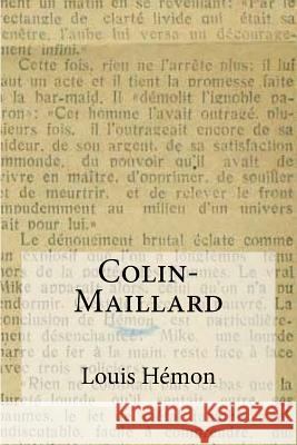 Colin-Maillard Louis Hemon Edibooks 9781534777354