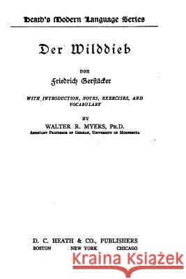 Der Wilddieb Friedrich Gerstacker 9781534781610