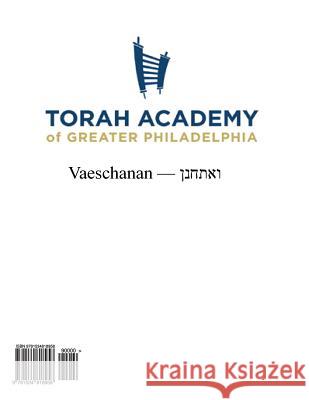 Vaeschanan Workbook Rabbi N. Eisemann 9781534818958 Createspace Independent Publishing Platform