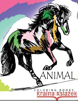 Animal Coloring Books for Teens Adam Mole 9781535158091 Createspace Independent Publishing Platform