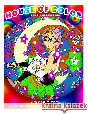 House of Color: Manga Styled Adult Coloring Book, Ebony art, zen doodle, Coloring book. Liss, Alexander 9781535227452 Createspace Independent Publishing Platform