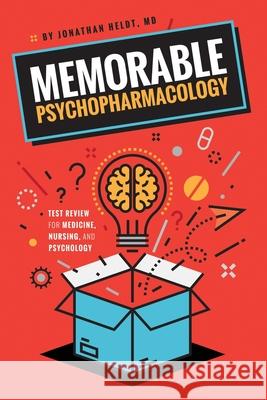 Memorable Psychopharmacology Jonathan P Heldt, M D 9781535280341 Createspace Independent Publishing Platform