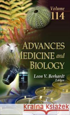 Advances in Medicine & Biology: Volume 114 Leon V Berhardt 9781536107364 Nova Science Publishers Inc