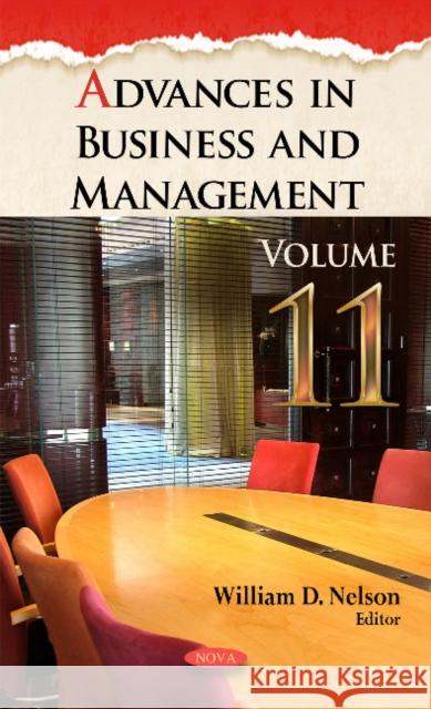 Advances in Business & Management: Volume 11 William D Nelson 9781536107388 Nova Science Publishers Inc