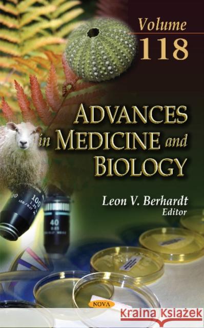 Advances in Medicine & Biology: Volume 118 Leon V Berhardt 9781536110104 Nova Science Publishers Inc
