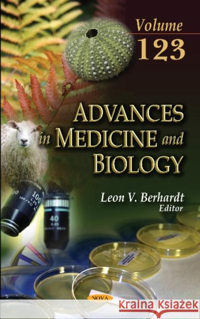 Advances in Medicine & Biology: Volume 123 Leon V. Berhardt 9781536121780 Nova Science Publishers Inc