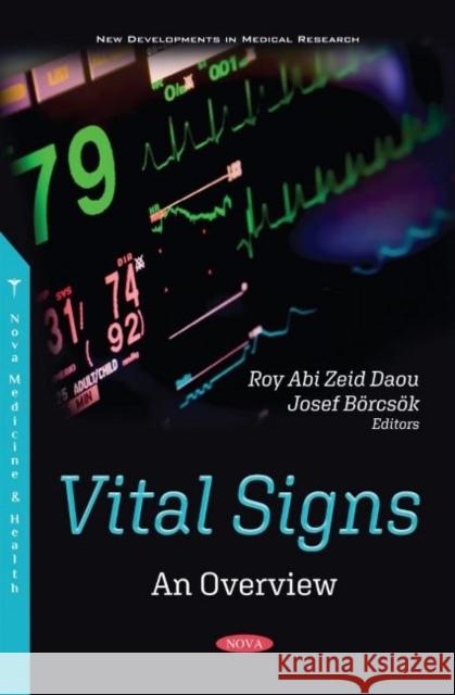 Vital Signs: An Overview Roy Abi Zeid Daou   9781536177657 Nova Science Publishers Inc