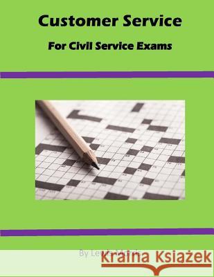 Customer Service For Civil Service Exams Morris, Lewis 9781536944327